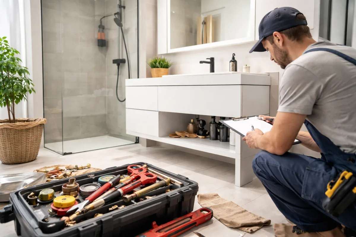 Combien coûte la plomberie pour rénover une salle de bains de 10 m²